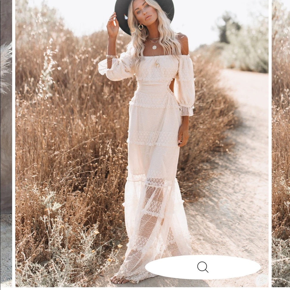 VICI PORSHA OFF SHOULDER DRESS